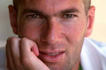 Zinedine Zidane, en un momento de la entrevista.