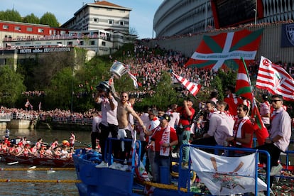 Copa del Rey - Athletic Bilbao celebrate winning the Copa del Rey