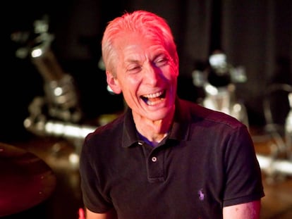 El batería de The Rolling Stones, Charlie Watts .