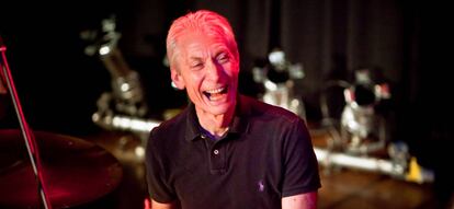 El batería de The Rolling Stones, Charlie Watts .