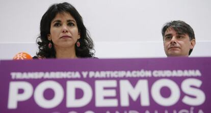 La candidata de Podemos a la Junta, Teresa Rodríguez.
