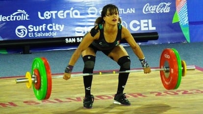 Janeth Gómez en los Juegos Centroamericanos y del Caribe, en El Salvador.