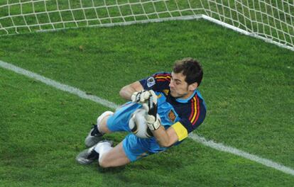 Casillas at the 2010 World Cup in South Africa.