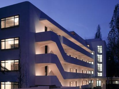 El londinense edificio Isokon, una vez restaurado. 