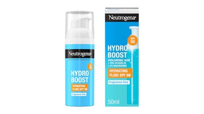 Esta crema hidratante facial de Neutrogena también es protector solar.