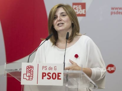 La presidenta de la gestora del PSdeG-PSOE, Pilar Cancela.