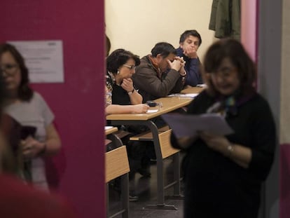 Oposiciones para ingresar en la Administración del Estado, el pasado febrero.