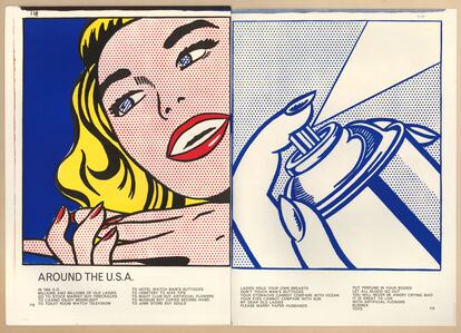 Roy Lichtenstein. 'Girl' y 'Spray Can', 1963.