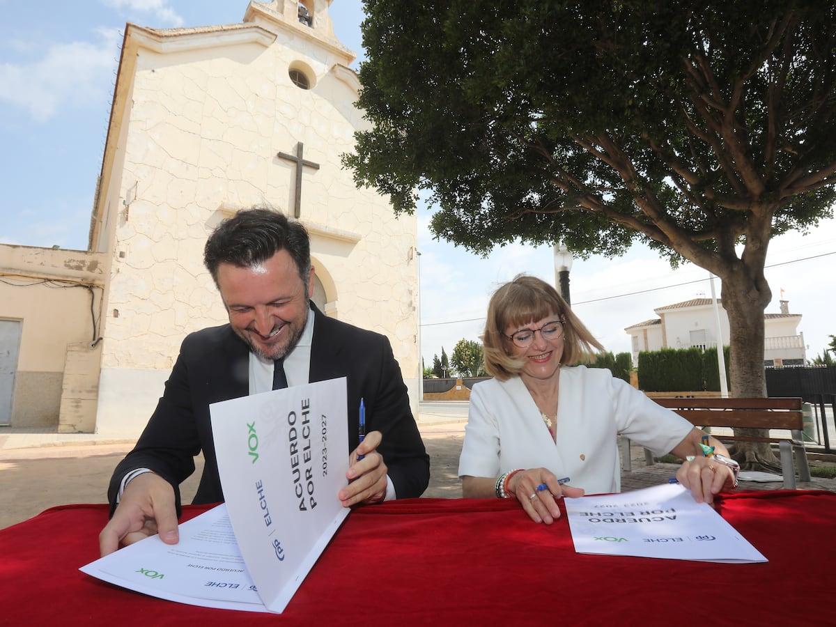 El PP firma con Vox un pacto para ganar la Alcaldía de Elche al PSOE ...