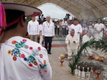 López Obrador pone en marcha la construcción del Tren Maya para impulsar el sureste de México en medio de cuestionamientos de grupos ambientalistas