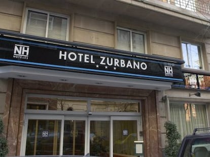 Fachada de uno de los hoteles que la cadena NH tiene en Madrid.   