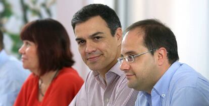 Pedro Sánchez, el pasado 26 de junio durante la Ejecutiva del PSOE.