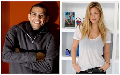 El futbolista Dani Alves y la modelo Bar Refaeli.