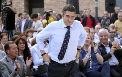 Patxi López, en el acto celebrado por el PSE en Mondragón.