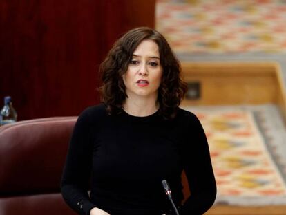  La presidenta de la Comunidad de Madrid, Isabel Díaz Ayuso