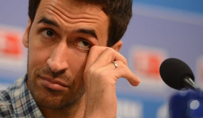 Raúl, en su despedida.