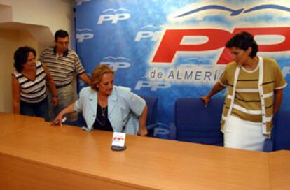 María Muñiz, Francisco Amizián, Ana Toro y Carmen Navarro.