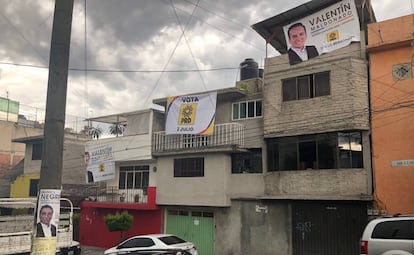 Una imagen del barrio de Coyoacán en época electoral.