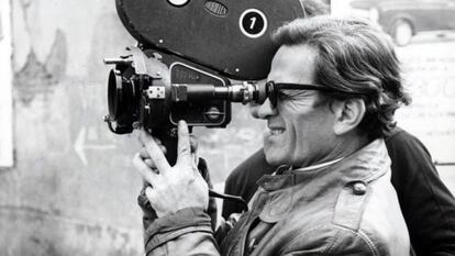 El director de cine italiano Pier Paolo Pasolini.