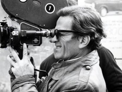 El director de cine italiano Pier Paolo Pasolini.