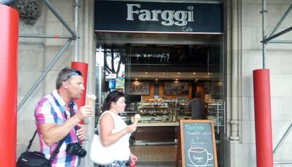 La botiga Farggi de Pla&ccedil;a Catalunya. 