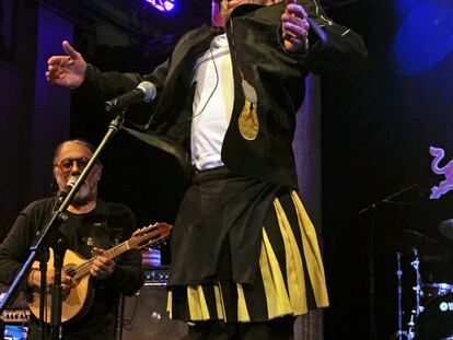 El cantante Tom Zé en el Círculo de Bellas Artes.