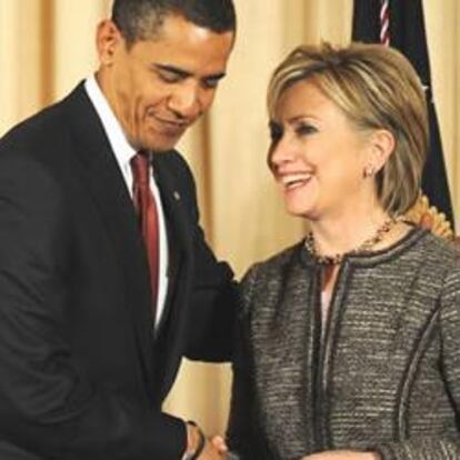 Barack Obama y Hillary Clinton