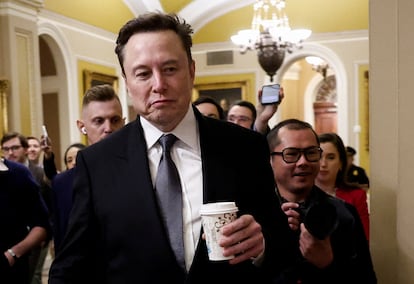 Elon Musk, la semana pasada en el Capitolio de Washington.