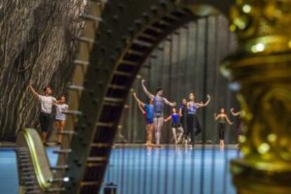 Ensayo de 'El lago de los Cisnes' en el nuevo teatro Mariinsky II, en San Petersburgo.