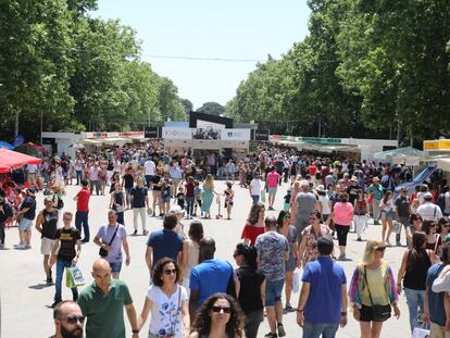 Imagen de archivo de la Feria del Libro de Madrid.