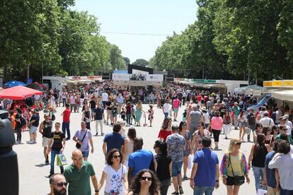 Imagen de archivo de la Feria del Libro de Madrid.