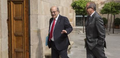 Andreu Mas-Colell, en el Palau de la Generalitat.