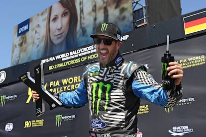 Block, en el Campeonato Mundial de Rallycross de 2016.