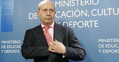 El ministro de Educación, Cultura y Deportes, José Ignacio Wert.