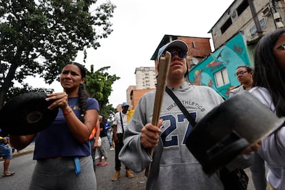 Cacerolazo de protesta por los resultados de las elecciones en Venezuela