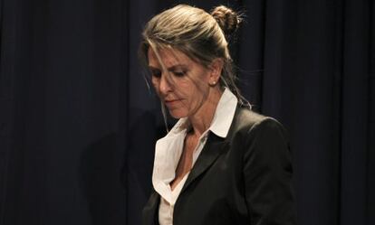 Nisman's ex-wife, Judge Sandra Arroyo Salgado, during a news conference on Thursday.