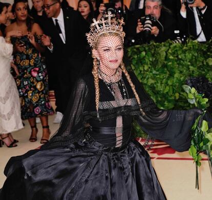 Madonna en la gala del Museo Metropolitano de Nueva York en mayo de 2018.