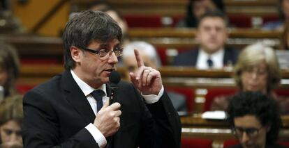 El presidente de la Generalitat, Carles Puigdemont.