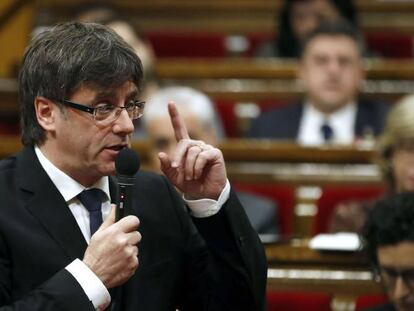 El presidente de la Generalitat, Carles Puigdemont.