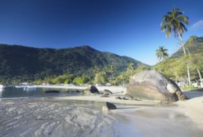 Una playa de Ilha Grande, en Río de Janeiro.