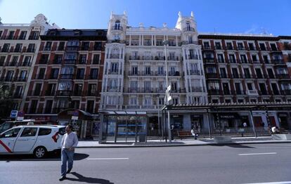 El edificio de Fuencarral 112, es uno de los 14 inmuebles que eran propiedad de Fusara.