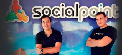 Andrés Bou y Horacio Martos, fundadores y propietarios de Socialpoint