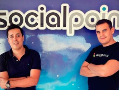 Andrés Bou y Horacio Martos, fundadores y propietarios de Socialpoint