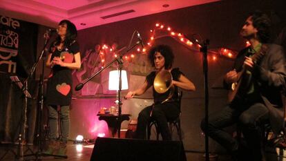 La banda Mastretta en el Berlín Café.