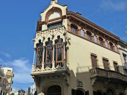 Exterior de la Casa Museo Domènech i Montaner en Canet de Mar (Barcelona).