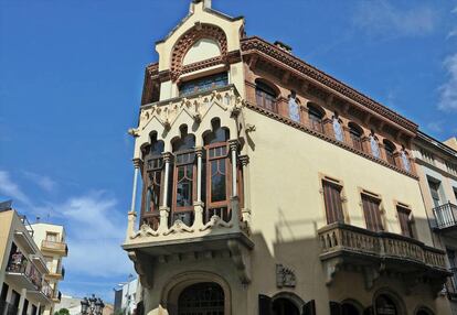 Exterior de la Casa Museo Domènech i Montaner en Canet de Mar (Barcelona).