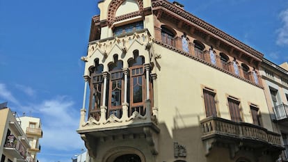 Exterior de la Casa Museo Domènech i Montaner en Canet de Mar (Barcelona).