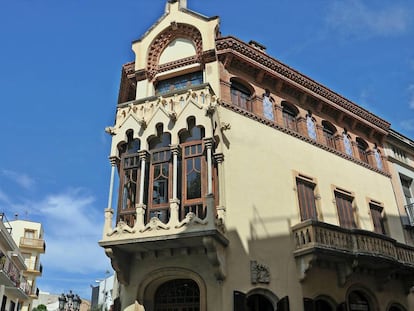 Exterior de la Casa Museo Domènech i Montaner en Canet de Mar (Barcelona).