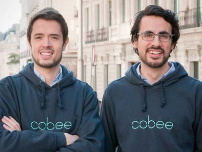 Borja Aranguren y Daniel Olea, cofundadores de la fintech Cobee.