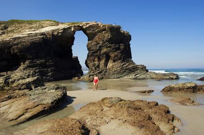 A la hora de hablar de efectos mareales, la playa de Las Catedrales, en Ribadeo (Lugo), es el equivalente español al Mont Saint Michel de Francia.